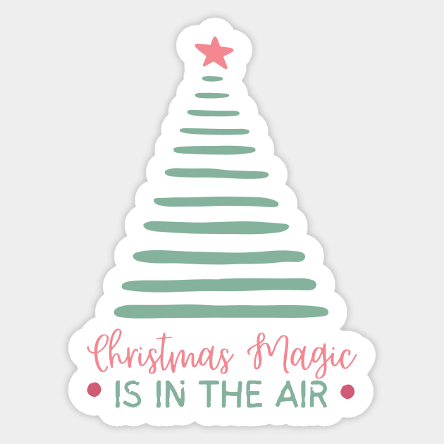 Christmas Magic is in The Air Sticker by The WYLD Tribe